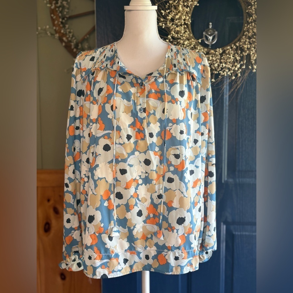Joie Multicolor Floral Blouse size M